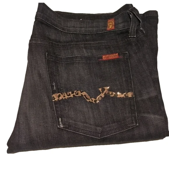 Elevate Your Style with 7 For All Mankind's Everyday Sequin Bootcut Jeans - Picture 13 of 16